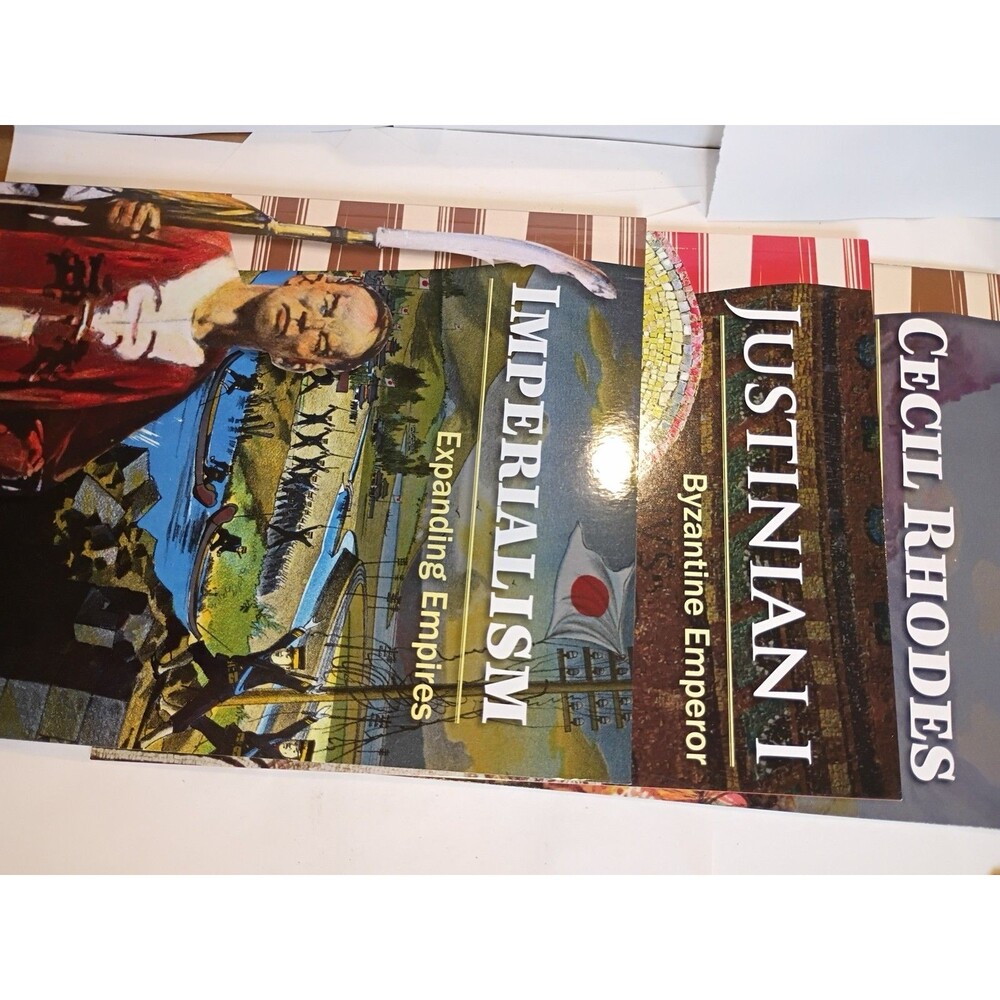 6 Books,1JUSTINIAN I ,2Cecil Rhodes,1 Geoffrey Chaucer,Imperialism By Teacher